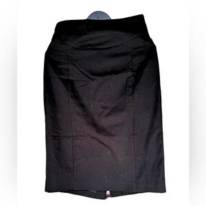 Black Rib Cage high Waisted Pencil Skirt